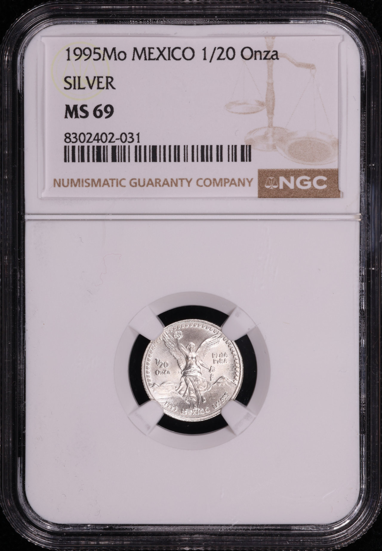 LEONERLPARIS未使用　定価290000円＋税 シルク100% 1995-Mo Mexico Silver Libertad 1/20 Onza NGC MS-69 | eBay