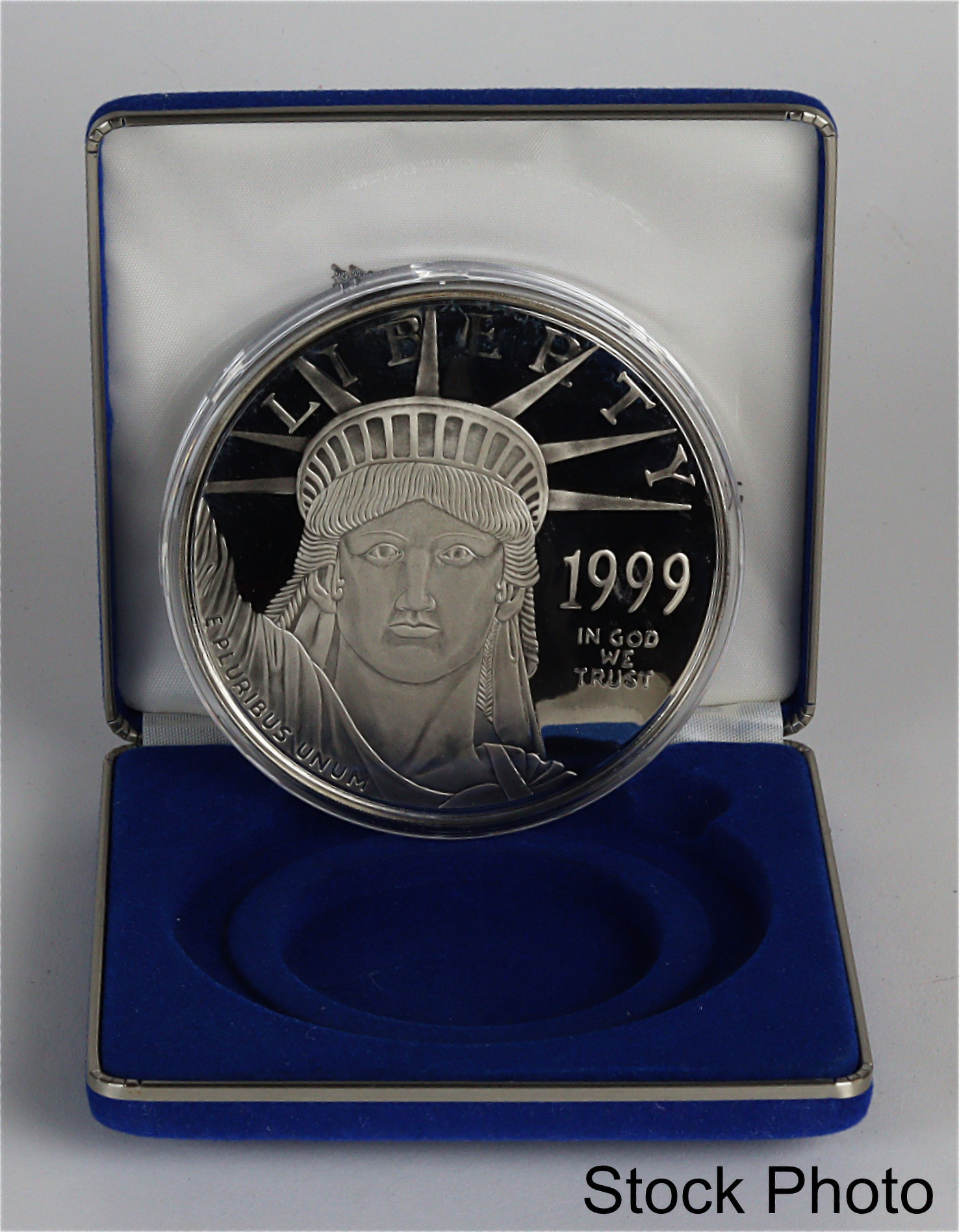 1999 Washington Mint Giant Platinum Overlay Eagle 4 oz .999 Fine